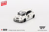 (Pre-Order) 1/64 Mini GT MGT00809-L LB-Works x Abas Works Abarth 595 Gara White LHD