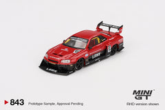 (Pre-Order) 1/64 Mini GT MGT00843-R Nissan LB-ER34 Super Silhouette Skyline Red/ Black RHD