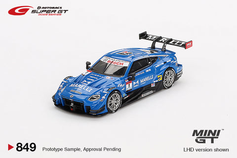 (Pre-Order) 1/64 Mini GT MGT00849-BL Nissan Z GT500 #1 "Marelli Impul Z" Team Impul 2023 Super GT Series LHD