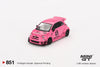 (Pre-Order) 1/64 Mini GT MGT00851-R Abarth 595 LB-Works x Abas Works Pink RHD