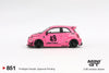 (Pre-Order) 1/64 Mini GT MGT00851-R Abarth 595 LB-Works x Abas Works Pink RHD