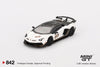 (Pre-Order) 1/64 Mini GT MGT00842-R Lamborghini Aventador SVJ 63 Bianco Asopo RHD