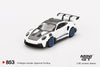 (Pre-Order) 1/64 Mini GT MGT00853-R Porsche 911 (992) GT3 RS Weissach Package White with Indigo Blue RHD