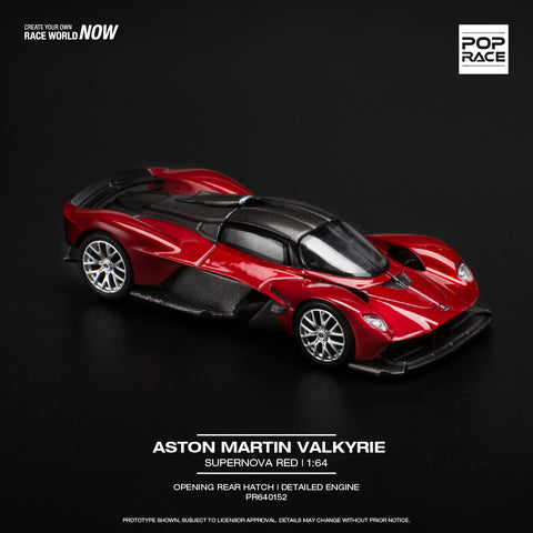 (Pre-Order) 1/64 Pop Race PR640152 Aston Martin Valkyrie Supernova Red