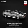 (Pre-Order) 1/64 Pop Race PR640195 Shelby Mustang GT500 1967 Grey/ Black