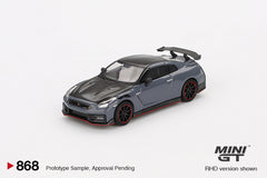 (Pre-Order) 1/64 Mini GT MGT00868-R Nissan GT-R Nismo 2024 Nismo Stealth Gray RHD