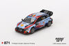 (Pre-Order) 1/64 Mini GT MGT00871-L Hyundai i20 N Rally1 Hybrid #11 2024 Rallye Monte-Carlo Winner LHD