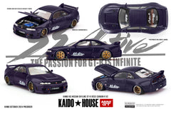 (Pre-Order) 1/64 Mini GT KHMG163 Nissan Skyline GT-R (R33) Active Carbon R Carbon Purple RHD