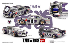 (Pre-Order) 1/64 Mini GT KHMG165 Nissan Skyline GT-R (KPGC10) Kaido Works Silver/ Purple RHD