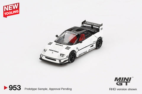 (Pre-Order) 1/64 Mini GT MGT00953-R Mazda AZ-1 Liberty Walk LB40 White 2024 Tokyo Auto Salon RHD