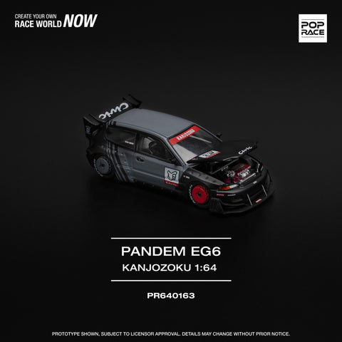 (Pre-Order) 1/64 Pop Race PR640163 Pandem Civic EG6 "Kanjozoku"