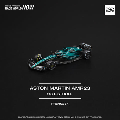 (Pre-Order) 1/64 Pop Race PR640234 Aston Martin AMR23 F1 #18 L. Stroll