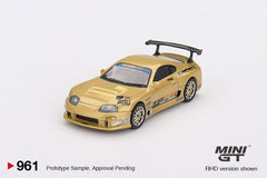 (Pre-Order) 1/64 Mini GT MGT00961-R Toyota Supra (A80) Top Secret GT-300 Top Secret Gold RHD