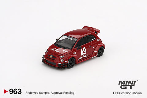 (Pre-Order) 1/64 Mini GT MGT00963-R LB-Works x Abas Works Abarth 595 Red RHD