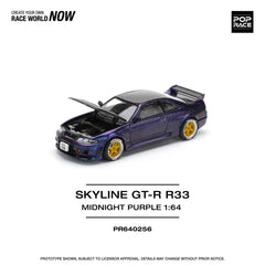 (Pre-Order) 1/64 Pop Race PR640256 Skyline GT-R R33 Nismo Midnight Purple