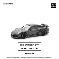 (Pre-Order) 1/64 Pop Race PR640254 992 Stinger GTR Carbon Edition (Blue Line)