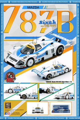 1/64 BM Creations 64B0438 Mazda 787B 1991 24H Le Mans #18