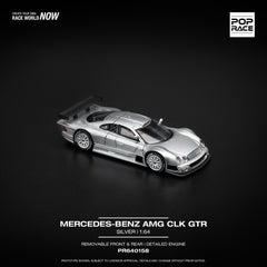 1/64 Pop Race PR640158 Mercedes-Benz AMG CLK GTR Silver