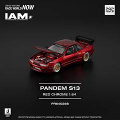 1/64 Pop Race PR640288 Pandem S13 Red Chrome