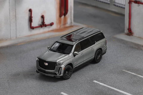 (Pre-Order) 1/64 Shadow Pro 470 Cadillac Escalade ESV Dark Grey LHD