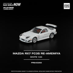 (Pre-Order) 1/64 Pop Race PR640260 Mazda RX7 FC3S Re-Amemiya White