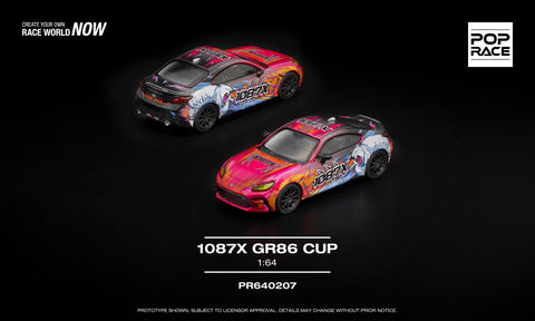 (Pre-Order) 1/64 Pop Race PR640207 1087X GR86 Cup