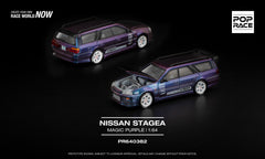 (Pre-Order) 1/64 Pop Race PR640382 Nissan Stagea Magic Purple