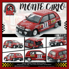 (Pre-Order) 1/64 BM Creations 64B0447 Daihatsu Charade Winner of (Class 3) Rallye Monte Carlo 1988 Erwin Keller/ Oswald Backes LHD