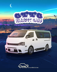 (Pre-Order) 1/18 OttOmobile OT1136 Toyota Hiace Super GL Custom 2008 Pearl White