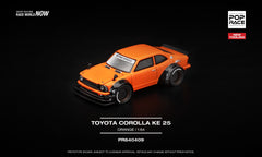 (Pre-Order) 1/64 Pop Race PR640409 Toyota Corolla KE25 Orange