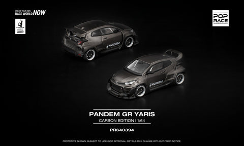 (Pre-Order) 1/64 Pop Race PR640394 Pandem GR Yaris Carbon Edition