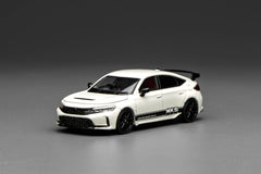 (Pre-Order) 1/64 Motorhelix M65319 Honda Civic Type R (FL5) HKS Livery Championship White