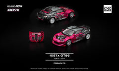 (Pre-Order) 1/64 Pop Race PR640473 1087X GT86 Pink/ Black