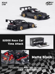 1/64 Micro Turbo MTHS2000B Honda S2000 Race Car Time Attack Matte Black