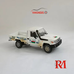 (Pre-Order) 1/64 Rhino Model RMTLC79W Toyota Land Cruiser LC79 White Dirty LHD