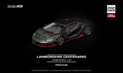(Pre-Order) 1/64 Pop Race PR640436 Lamborghini Centenario Carbon/ Red