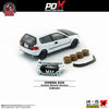 (Pre-Order) 1/64 BM Creations 64B0484 Honda EG6 White w/ Carbon Bonnet