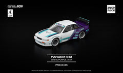 (Pre-Order) 1/64 Pop Race PR640455 Pandem S13 White/ Purple