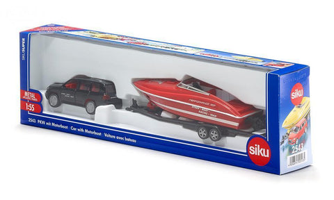 Siku 2543 Car w/ Motorboat