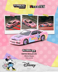 (Pre-Order) 1/64 Tarmac T64G-018-MN Vertex Silvia (S14) Minnie Mouse