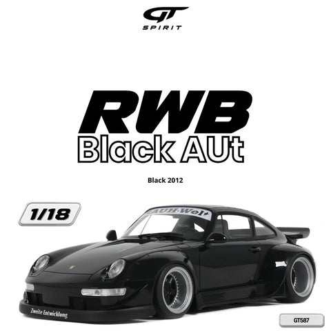(Pre-Order) 1/18 GT Spirit GT587 RWB Black AUT 2012 Black