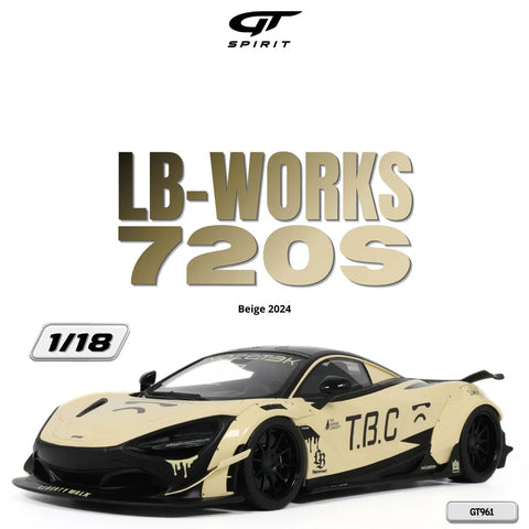 (Pre-Order) 1/18 GT Spirit GT961 LB-Works 720S 2024 Beige