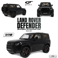 (Pre-Order) 1/18 GT Spirit GT992 Land Rover Defender 90 P400 X-Dynamic HSE 2021 Black