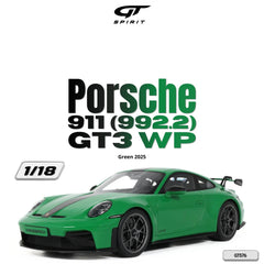 (Pre-Order) 1/18 GT Spirit GT576 Porsche 911 (992.2) GT3 WP 2025 Green