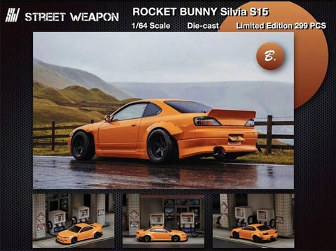 1/64 Street Weapon SWNSS15O Rocket Bunny Silvia S15 Orange