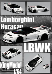 (Pre-Order) 1/64 King Model KMLHW LBWK Huracan LP610-4 White LHD