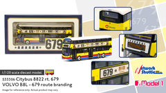 1/120 Citybus Volvo B8L 12m (679 Route Branding) - 8822 rt.679 (Overseas Only; Max 2pcs/ Person)