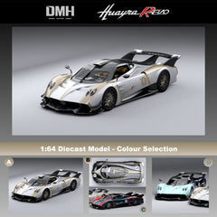 (Pre-Order) 1/64 DMH DMHPHBK Pagani Huayra R Evo 2024 Gloss Black #1 LHD