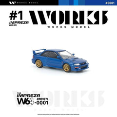 (Pre-Order) 1/64 Works Model W640001 Subaru Impreza 22B STI Blue