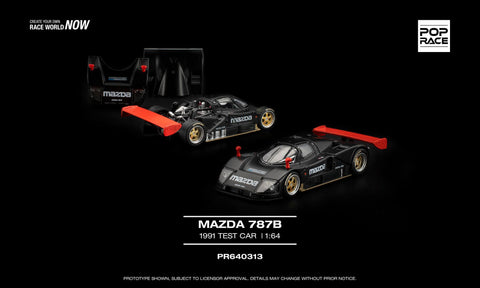 (Pre-Order) 1/64 Pop Race PR640313 Mazda 787B 1991 Test Car
